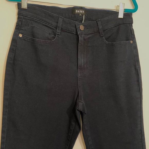 ♦️ NWT DKNY Donna Karen Dark Blue Denim Skinny Jeans Size 29 High Rise - Picture 3 of 8